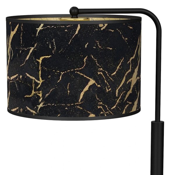 Stolní lampa Senso, 1x černé/zlaté textilní stínítko, b