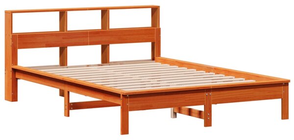 Postel bez matrace voskově hnědá 135 x 190 cm masivní borovice 3309745