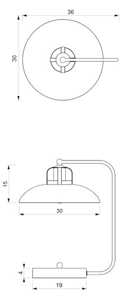 Stolní lampa Felix, 1x zlaté/bílé kovové stínítko, w/g