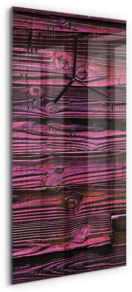 Skleněné hodiny vertikální Dřevěné panely zsppc-30x60-00172383