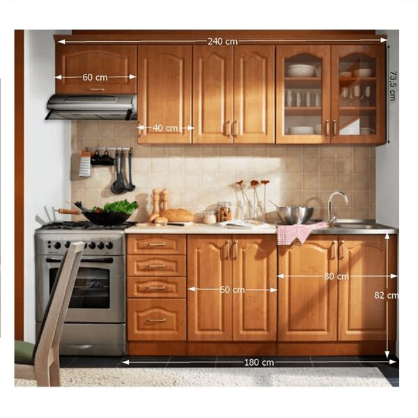 Kuchyně Leite MDF klasik 240 cm