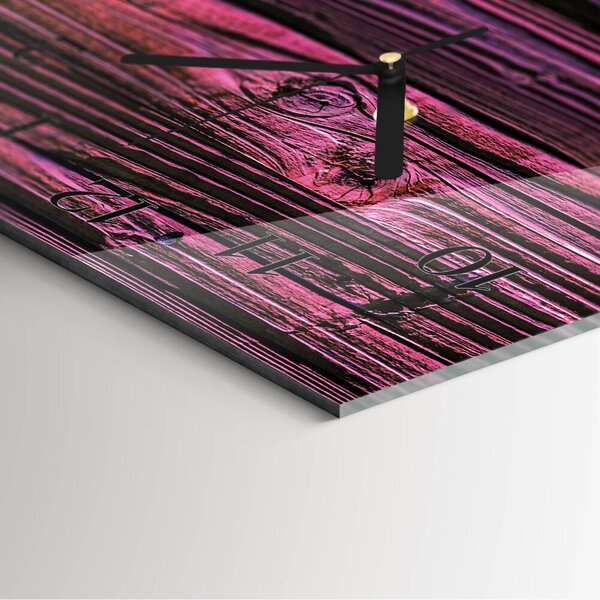 Skleněné hodiny vertikální Dřevěné panely zsppc-30x60-00172383