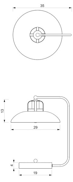 Stolní lampa Felix, 1x zlaté/zelené kovové stínítko, gr/g