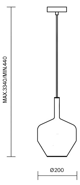 Maytoni Duality E27 závěsné svítidlo Ø160mm