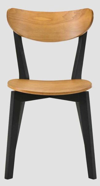Set dvou jídelních židlí VÍŘI černé / hnědé 718120