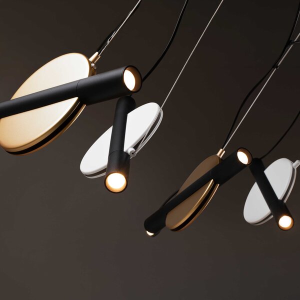 Maytoni Enigma LED závěsné svítidlo Zlatá