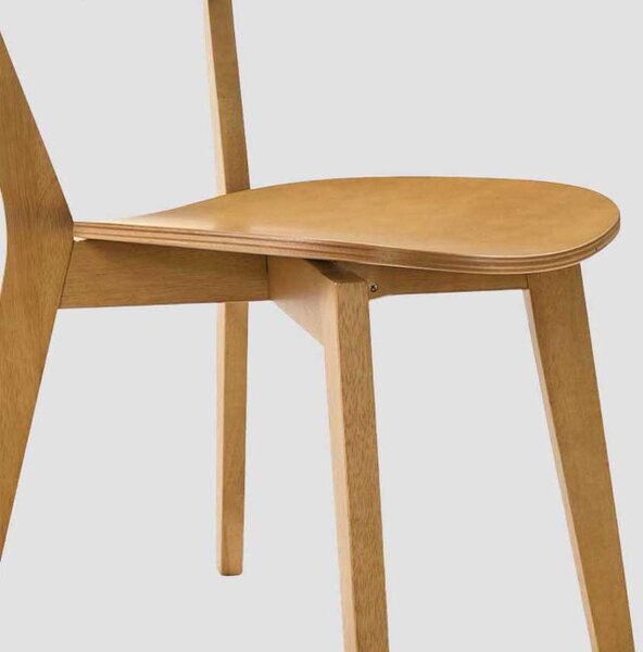 Set dvou jídelních židlí VÍŘI hnědé 718113