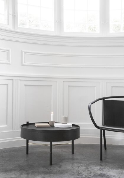 Audo Copenhagen Stolek Turning Table - Black Ash MN163