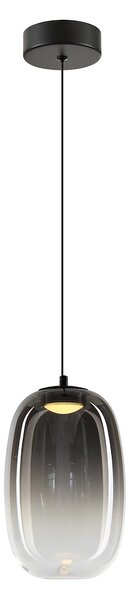 Závěsné svítidlo Vaso, 1x grafitové skleněné stínítko, (fi 13cm), b