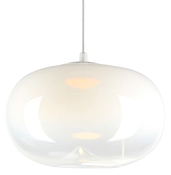 Závěsné svítidlo Vaso, 1x bílé skleněné stínítko, (fi 18cm), w