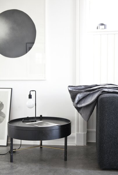 Audo Copenhagen Stolek Turning Table - Black Ash MN163