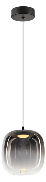 Závěsné svítidlo Vaso, 1x grafitové skleněné stínítko, (fi 15cm), b