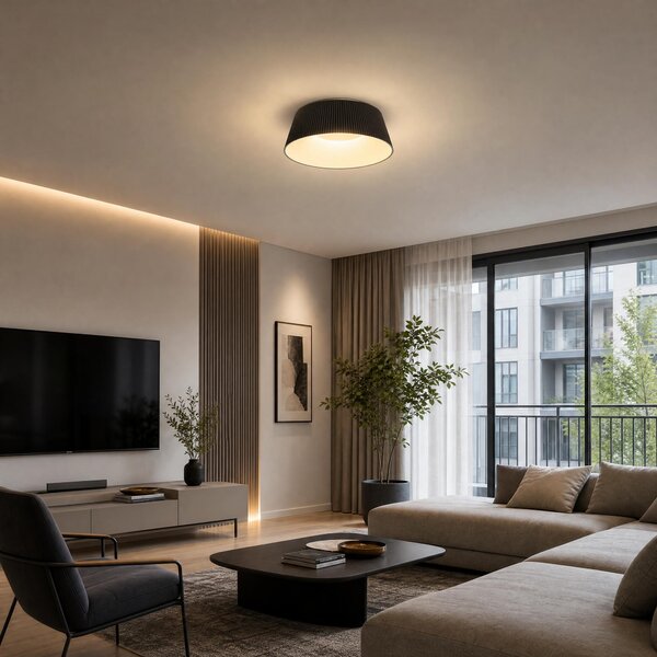 VK Light Aelia LED stropní svítidlo Černá