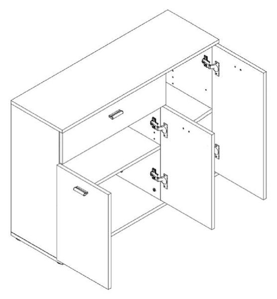 Komoda Amo typ 3 dub sonoma. 788762