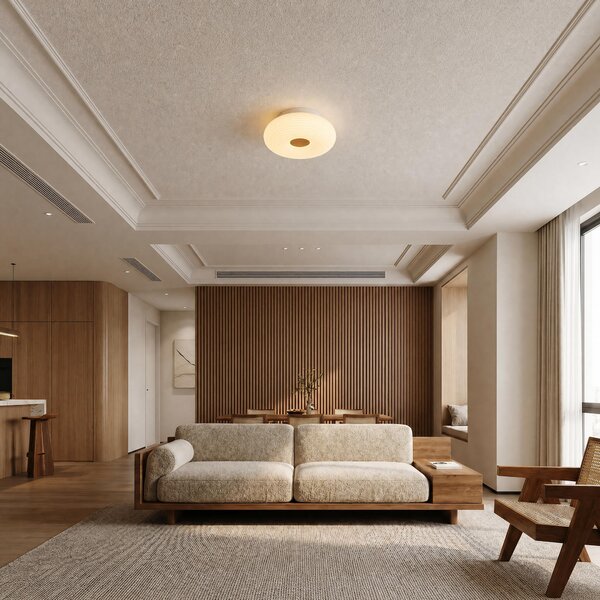 VK Light Oak LED stropní svítidlo Ø200 mm