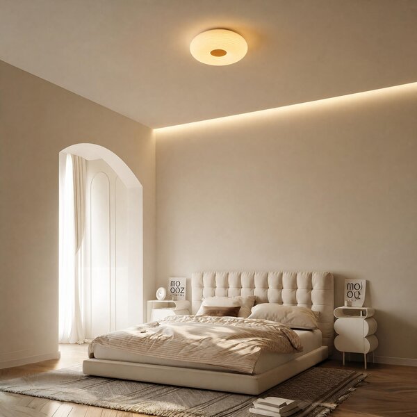 VK Light Oak LED stropní svítidlo Ø200 mm