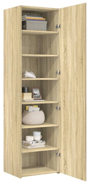 Skříň highboard dub sonoma 50 x 42,5 x 185 cm kompozitní dřevo 3281415