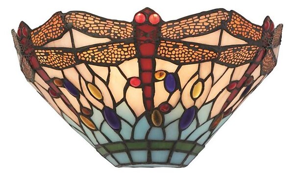 Searchlight 1283-17 - Tiffany nástěnné svítidlo DRAGONFLY 1xE14/60W/230V