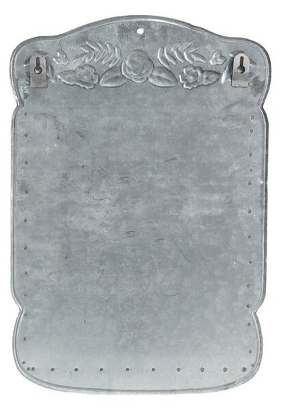 Černá retro schránka s bílými květy Country Post - 26*10*35 cm