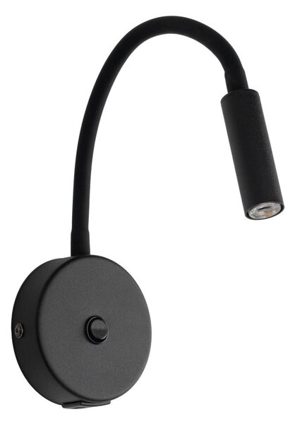 LED Nástěnná lampa s USB portem LAGOS 1xG9/3W/5V černá