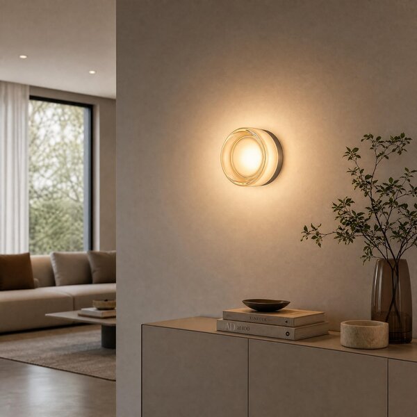 VK Light Glace LED nástěnné svítidlo Jantarová