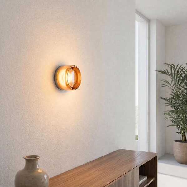 VK Light Glace LED nástěnné svítidlo Jantarová