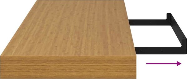 VidaXL Plovoucí nástěnné police 4 ks 80 x 23,5 x 3,8 cm MDF [42019994] Barva: Bílá