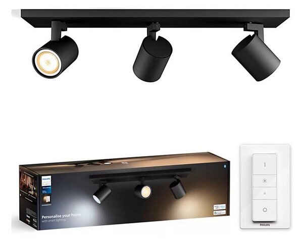 Philips - LED Stmívatelné bodové svítidlo Hue RUNNER 3xGU10/4,2W/230V + DO černá