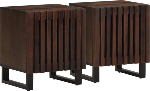 VidaXL Noční stolky 2 ks 40 x 34 x 46 cm masivní mangovníkové dřevo [377421]