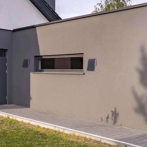 Exteriérové ​​nástěnné LED svítidlo Cracks, 1x LED 10w, tmavě šedá