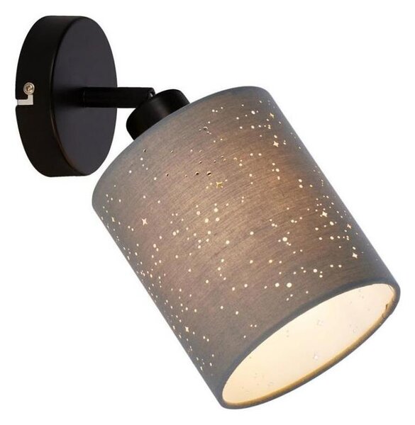 Briloner 2078-014 - Nástěnné bodové svítidlo SPOTLIGHT 1xE27/25W/230V šedá/černá