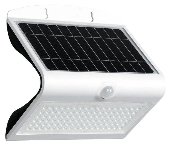Exteriérové ​​solární nástěnné LED svítidlo Butterfly, 1x LED 6,8w, bílá, pohybový senzor