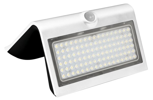 Exteriérové ​​solární nástěnné LED svítidlo Butterfly, 1x LED 6,8w, bílá, pohybový senzor