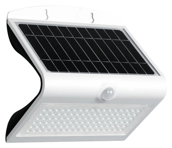 Exteriérové ​​solární nástěnné LED svítidlo Butterfly, 1x LED 6,8w, bílá, pohybový senzor