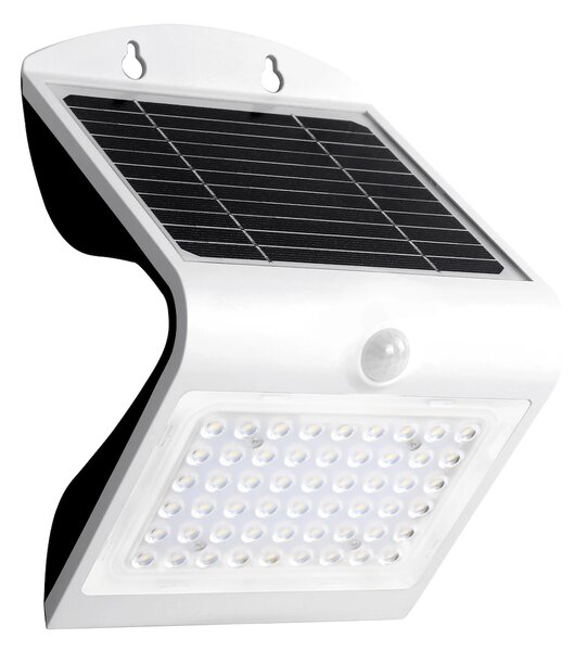 Exteriérové ​​solární nástěnné LED svítidlo Butterfly, 1x LED 3,2w, bílá, pohybový senzor