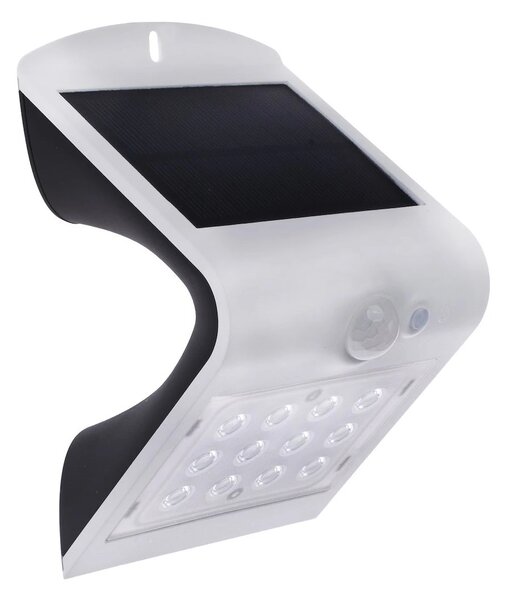 Exteriérové ​​solární nástěnné LED svítidlo Butterfly, 1x LED 1,5w, bílá, pohybový senzor