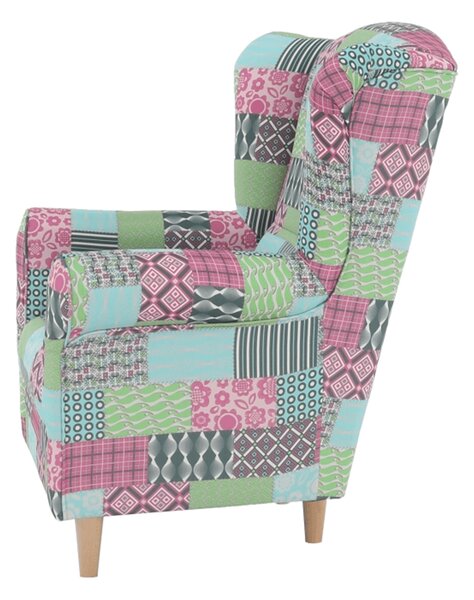 Křeslo ušák Chicory patchwork M1