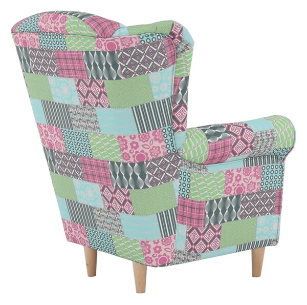 Křeslo ušák Chicory patchwork M1