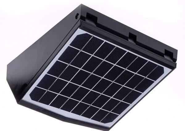 Exteriérové ​​solární nástěnné LED svítidlo Solar, 1x LED 15w, černá, pohybový senzor, ovladač