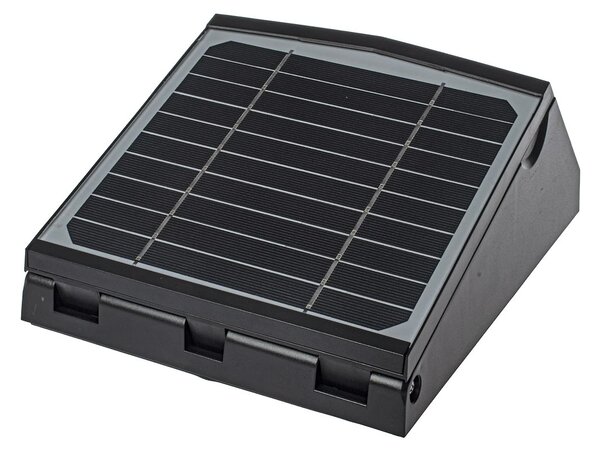 Exteriérové ​​solární nástěnné LED svítidlo Solar, 1x LED 7w, černá, pohybový senzor