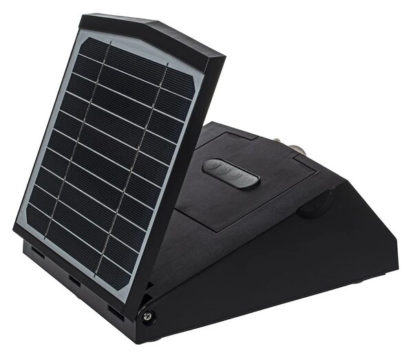 Exteriérové ​​solární nástěnné LED svítidlo Solar, 1x LED 7w, černá, pohybový senzor