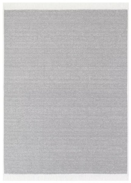Makro Abra Kusový koberec bavlněný oboustranný AZTECA 2708 šedý s třásněmi Rozměr: 60x110 cm