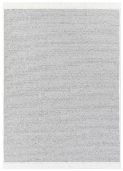 Makro Abra Kusový koberec bavlněný oboustranný AZTECA 2708 šedý s třásněmi Rozměr: 60x110 cm