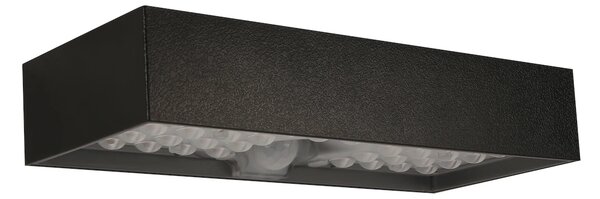 Exteriérové ​​solární nástěnné LED svítidlo Brick, 1x LED 6w, černá, pohybový senzor