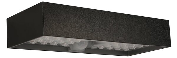 Exteriérové ​​solární nástěnné LED svítidlo Brick, 1x LED 6w, černá, pohybový senzor