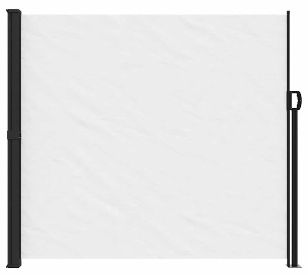 Zatahovací boční markýza bílá 180 x 500 cm