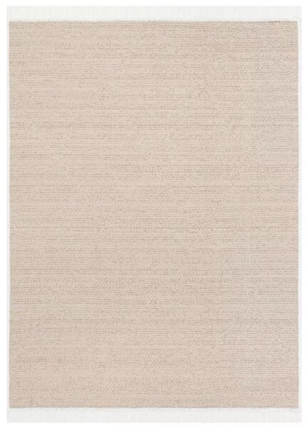 Makro Abra Kusový koberec bavlněný oboustranný AZTECA 2702 béžový s třásněmi Rozměr: 60x110 cm