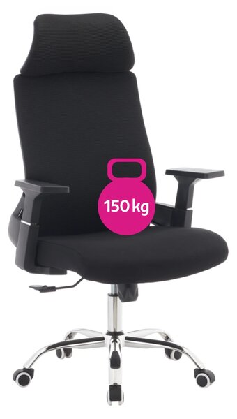 Kancelářské křeslo FLEXON - černá síťovina / nosnost 150 kg