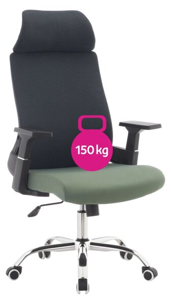 Kancelářské křeslo FLEXON - tmavě šedá síťovina / nosnost 150 kg