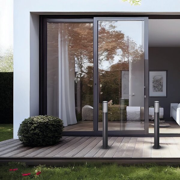 Exteriérové ​​svítidlo Vertical, 1x černé kovové stínítko, b
